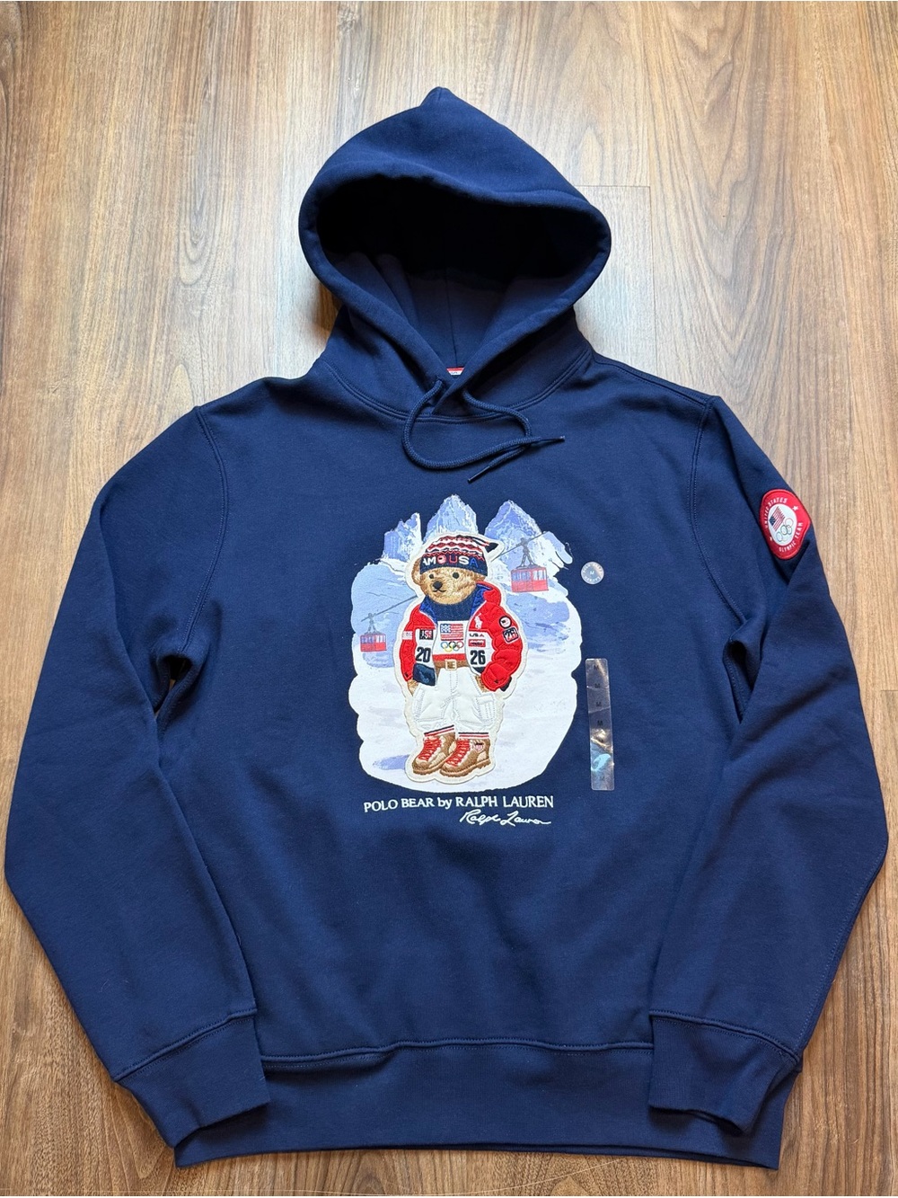 Polo Ralph Lauren Milano Olympic Village Team USA Polo Bear Hoodie Men’s Medium